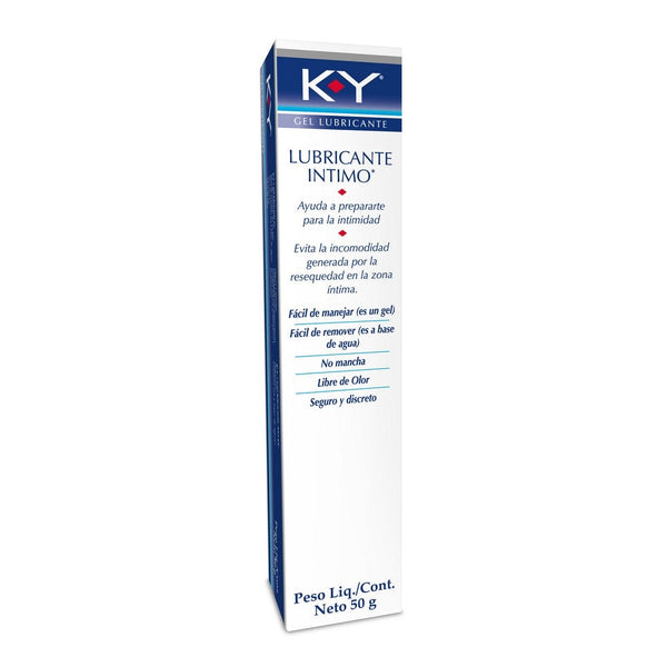 K-Y Water-Based Intimate Lubricant Gel - 50gr/1.69oz for Long-Lasting, Non-Greasy, Hypoallergenic Protection