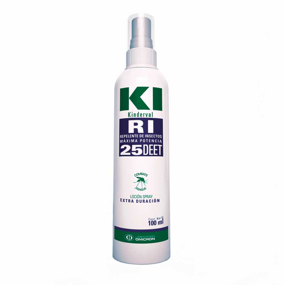 Kinderval Ri 25 Lotion Mosquito Repellent: Extra Lasting (100Ml/3.38Fl Oz) with 25% DEET, Lavender Scent, Non-Greasy & Hypoallergenic