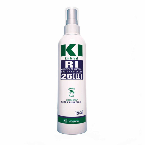 Kinderval Ri 25 Lotion Mosquito Repellent: Extra Lasting (100Ml/3.38Fl Oz) with 25% DEET, Lavender Scent, Non-Greasy & Hypoallergenic