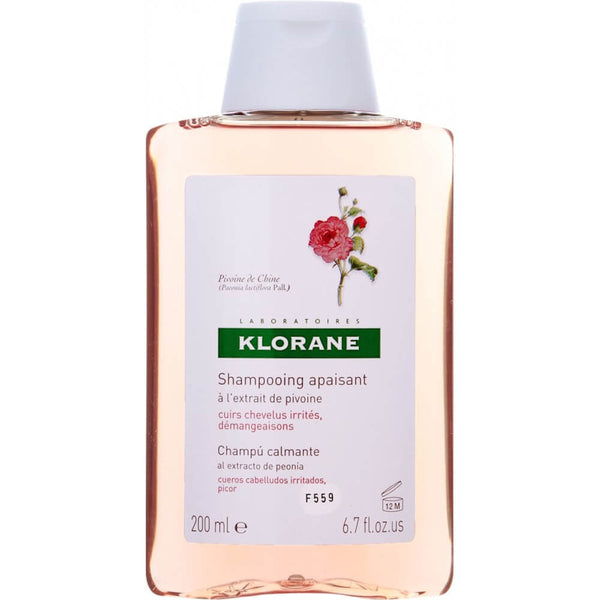 Klorane Peony Shampoo (200Ml / 6.76Fl Oz) - Natural Hair Care Without Parabens, Silicones, SLS & SLES