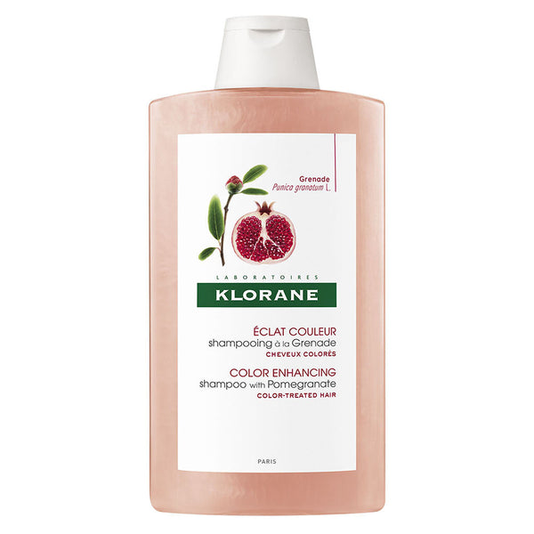 Klorane Pomegranate Shampoo (400Ml / 13.52Fl Oz) - Strengthens & Nourishes Hair, Protects from UV-Induced Color Fading, Improves Color Luminosity