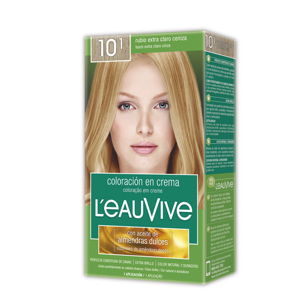 L'Eau Vive Hair Coloring Kit Nbr. 10.1 Blond Extra Light Ash ‚Natural, Non-Toxic & Long-lasting Color (1 Unit)