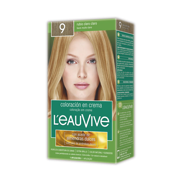 L'Eau Vive Light Blonde Coloring Kit: Permanent Color with Nourishing Ingredients for Up to 8 Weeks of Vibrant Color
