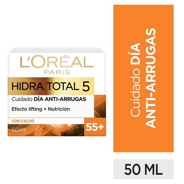 L'Oreal Paris Hydra Total 5 Anti-Wrinkle Cream +55 (50Ml / 1.69Fl Oz) : Hydrate and Reduce the Appearance of Wrinkles