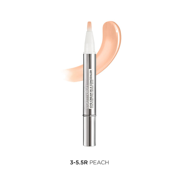 L'Oreal Paris True Match Peach Cream Concealer: Lightweight, Long-lasting, Natural Finish with 0.5% Pure Hyaluronic Acid