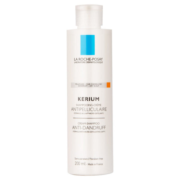 La Roche Posay Kerium Dry Dandruff Shampoo: Micro-Exfoliating Action, Cleanses & Purifies Scalp, Soothes Irritation, Reduces Dandruff Flakes 200Ml / 6.76Fl Oz