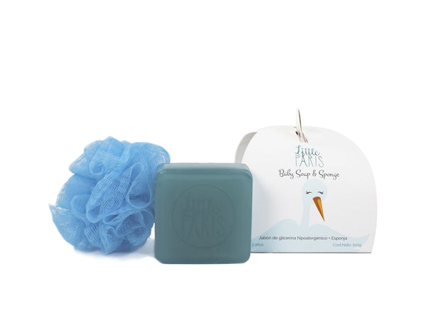 Little Boy Set Bath Discovery: Hypoallergenic Soap & Sponge with Natural Ingredients