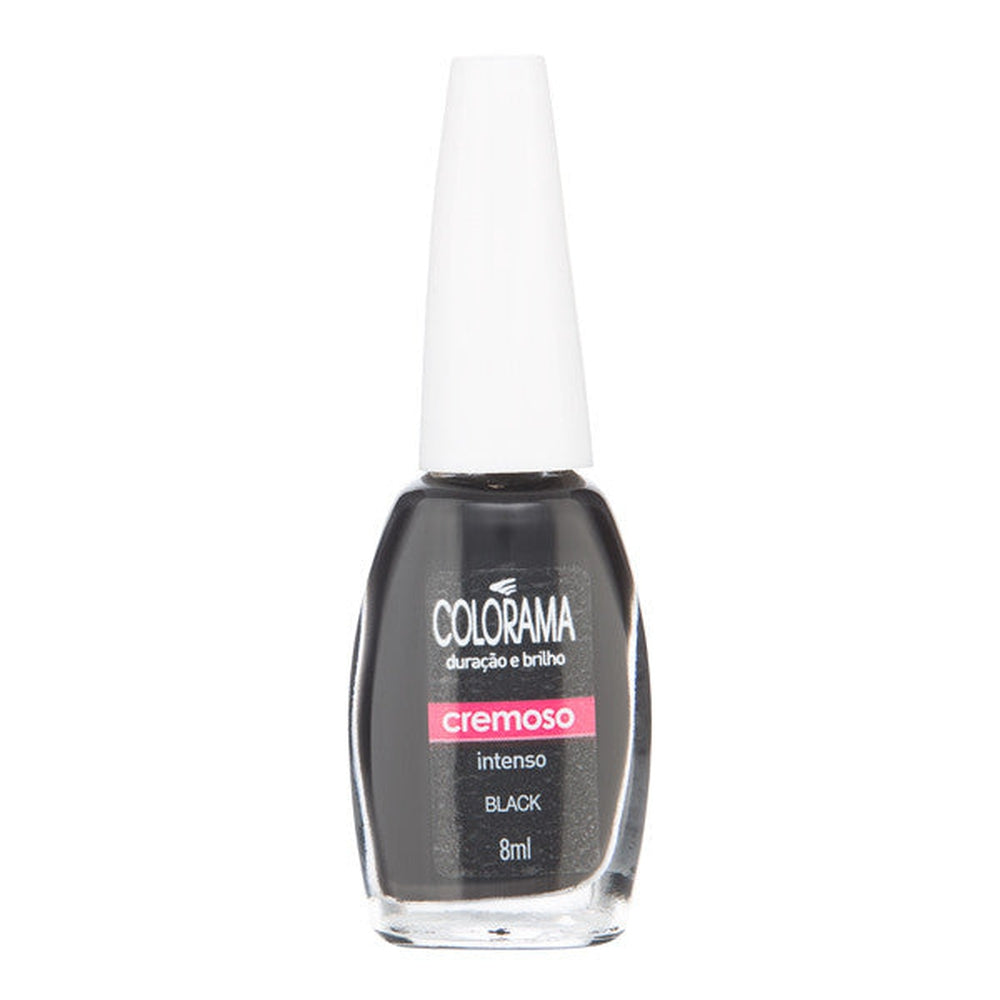 Maybelline Colorama Black Nail Polish - Intense, Glossy, Long-lasting, Chip-resistant Formula (8ML / 0.27FL OZ)