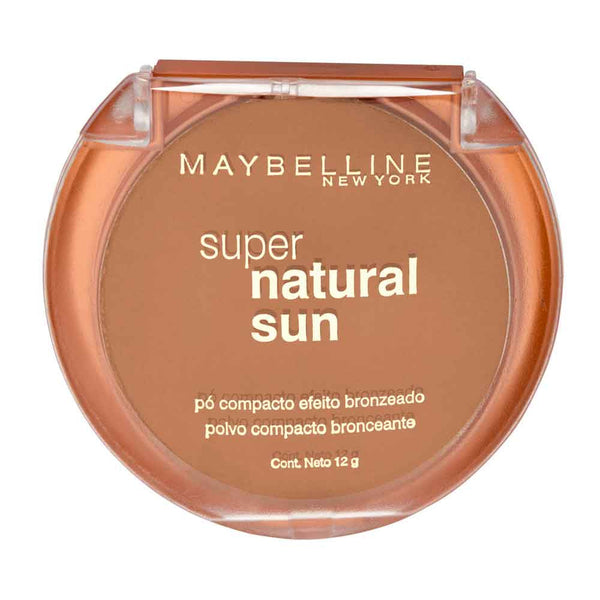 Maybelline Super Natural Sun 21 Golden Sun Compact Powder (12G / 0.42Oz): Natural-looking Bronzing with SPF 21, Long-lasting Coverage, 3 Shades