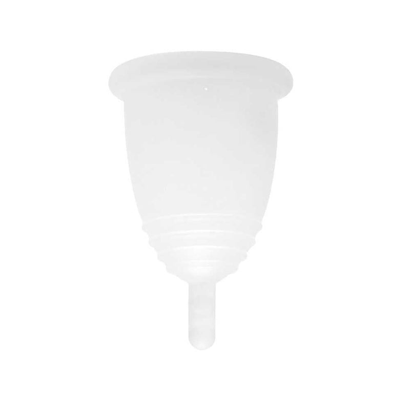 Meluna Menstrual Cup Classic Clear Line L - Reusable for up to 10 Years - Leak-Proof & Odor-Free