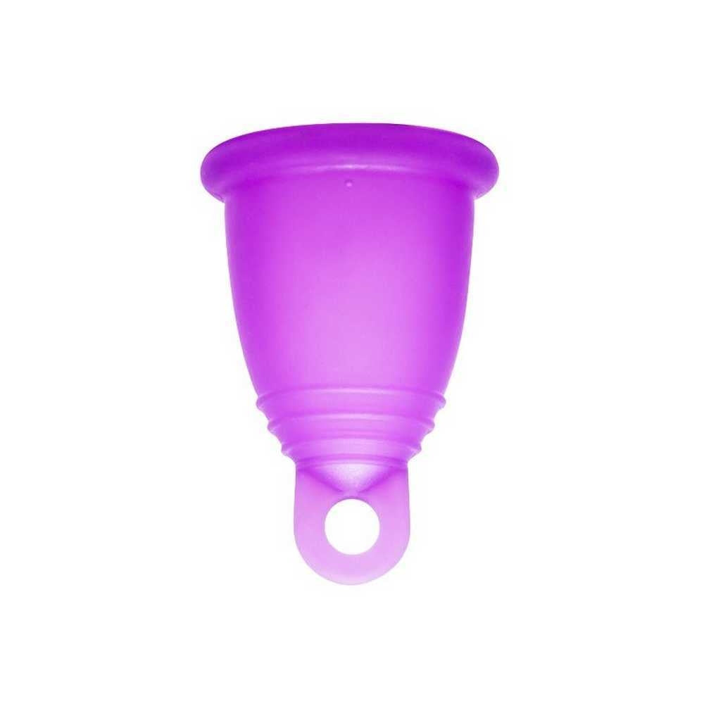 Meluna Menstrual Cup Classic Violet Line M (1 Unit Ea.) - Medical Grade TPE, Reusable & Eco-Friendly, Up to 12 Hours of Leak-Free Protection