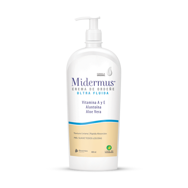 Midermus Milking Cream With Vitamin A&E Ultra Fluid: Nourish, Moisturize & Protect Skin - 400Gr / 13.52Oz