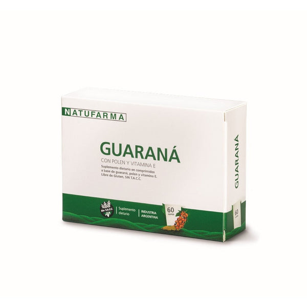 Natufarma Guarana For Tonic Action Stimulation: 60 Tablets for Mental & Physical Performance, Energy, Alertness, Metabolism & More