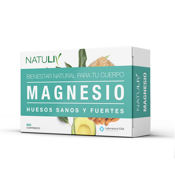 Natuliv Magnesium Mineral Tablets for Bone Health - 500mg, Calcium & Vitamin D, Non-GMO & Gluten-Free