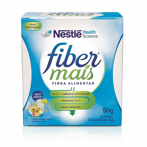 Nestle Fiber Mais Display Fiber Supplement (50Gr/1.69Oz): 100% Soluble Fibers, Prebiotic, No Sugar, Gluten-Free, Easy to Dissolve