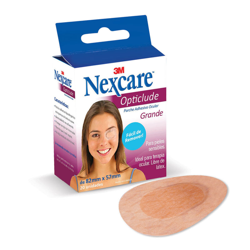Nexcare Adult Eye Adhesive Patch (5 Units): Hypoallergenic, Latex-Free, Easy to Apply & Reusable Protection