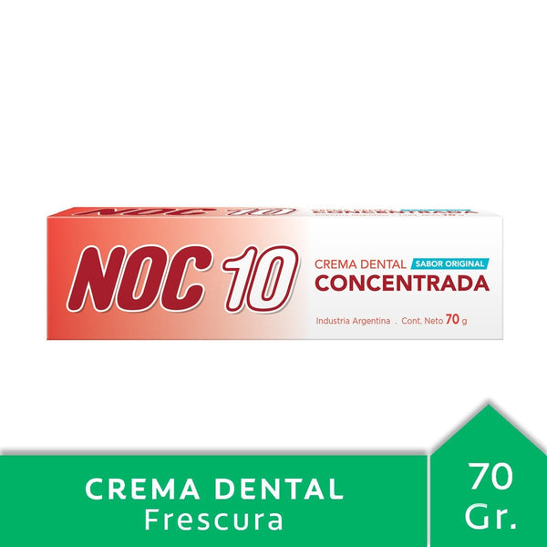 Noc 10 Concentrated Toothpaste 70G, 2.46Oz with Double Fluoride Formula for Effective Anti-Decay Protection