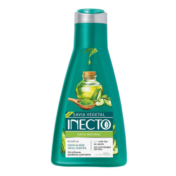 Olive oil Inecto Vegetable Sap Natural 400ml/13.52fl Oz with Aloe Vera, Matcha, Coconut Oil and More -