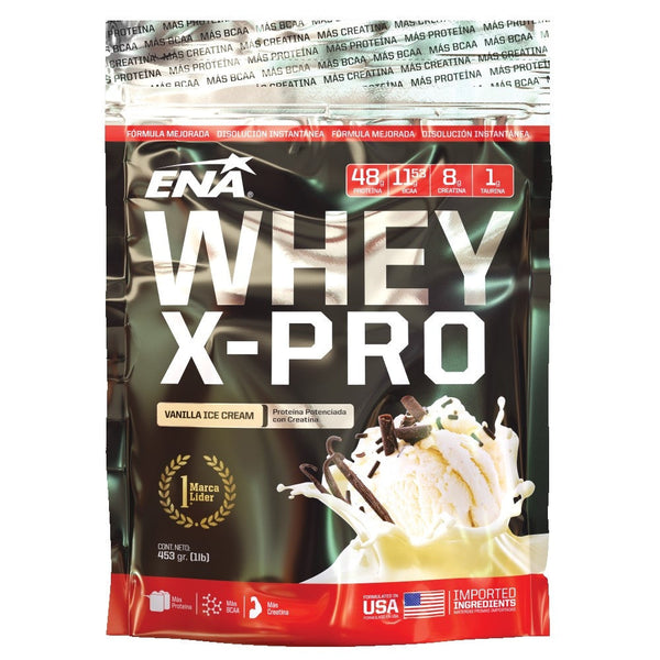 Pack 2 Whey X Pro Vanilla X 453 Grs Each: High Quality Protein, Creatine, Glutamine, Taurine, Vitamins & Minerals for Muscle Growth & Recovery