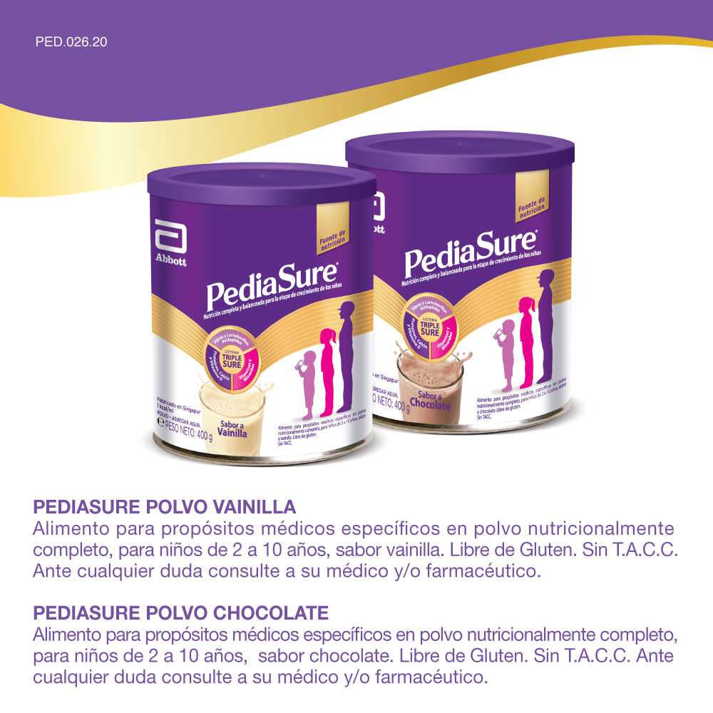 Pediasure Vanilla 400Gr/13.52Oz - High Protein, Vitamins & Minerals