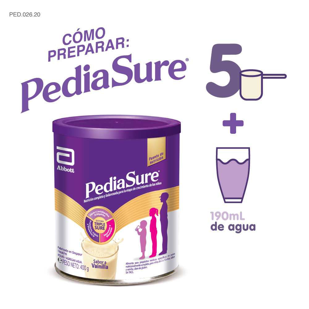 Pediasure Vanilla 400Gr/13.52Oz - High Protein, Vitamins & Minerals