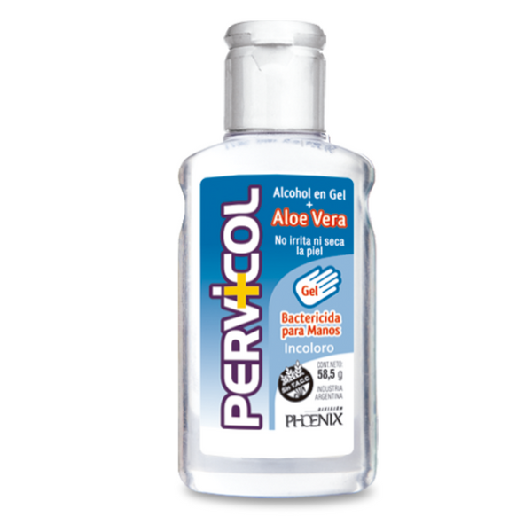 Pervicol Alcohol Bactericide Gel For Hands (65Ml/2.19Fl Oz) | FDA & CE Certified | Non-Toxic & Safe | 2 Year Shelf Life | Light Pleasant Scent