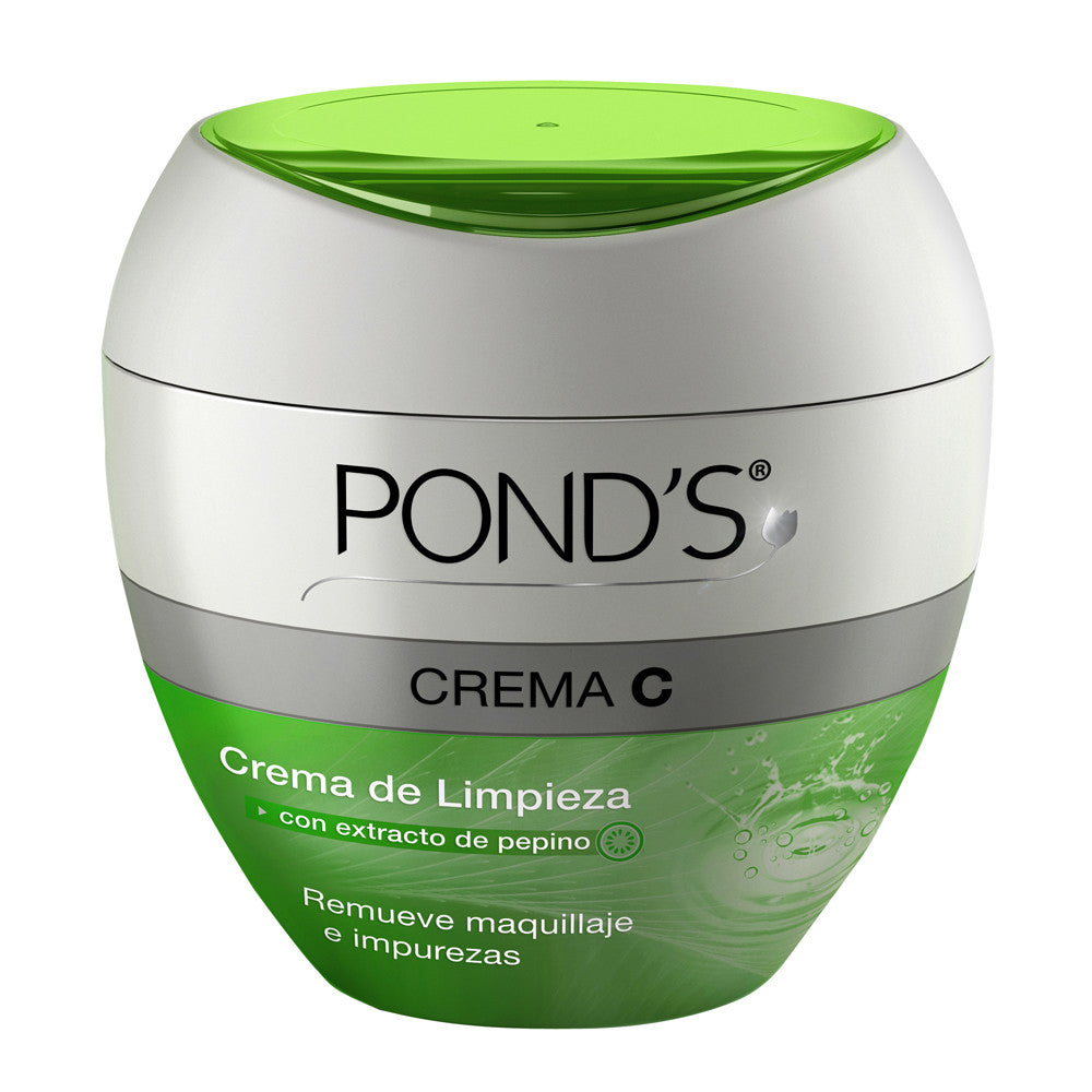 Pond's C Cleansing Cream With Cucumber (100G/3.52Oz): All Skin Types, Moisturize & Nourish, Reduce Wrinkles & Dark Spots, Paraben-Free