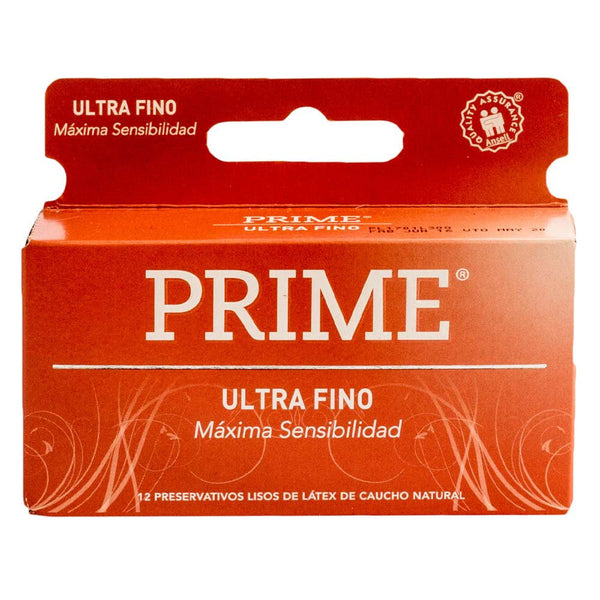 Prime Latex Condom Ultra Fine (12 Units Ea.) - Non-Sticky, Odorless, Non-Toxic & Hypoallergenic - Great for Those with Latex Allergies