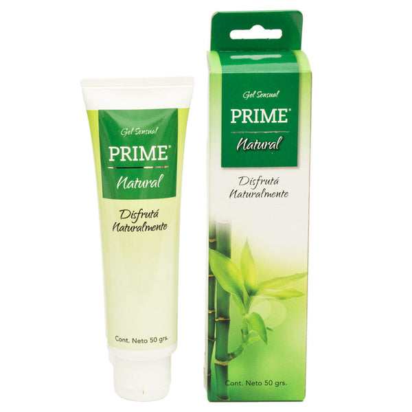 Prime Natural Sensual Lubricant Gel- Hypoallergenic, Non-Toxic, Odorless, Non-Greasy, Non-Sticky, Easy to Clean & Compatible with All Toys 50G / 1.76Oz