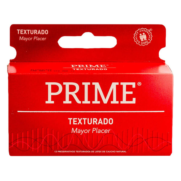 Prime Textured Latex Condoms (12 Units Ea.) for Enhanced Pleasure and Safety