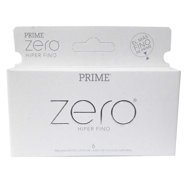 Prime Zero Hyper Fine Condoms (6 Units Ea.) - Ultra-thin 0.05mm, Double Lubrication & More