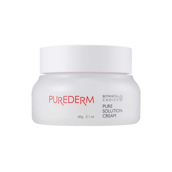 Purederm Pure Solution Cream (60ml/2.02fl oz): Natural, Hypoallergenic Moisturizing Cream with SPF 30 - Non-Greasy, Paraben-Free & Cruelty-Free