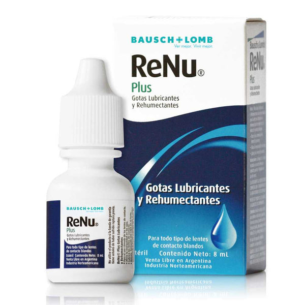 Renu Plus Lubricant And Rehumectant Drops 8Ml/0.28Fl Oz: Get Long-Lasting Hydration and Comfort for Your Eyes and Lenses
