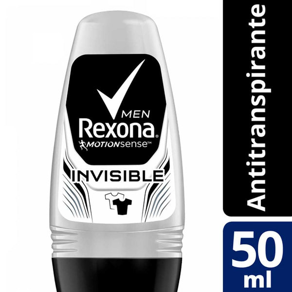 Rexona Invisible Roll-On Antiperspirant Deodorant: 48 Hours of Dry Protection, Odour Protection, No White Stains & More 50Ml / 1.69Fl Oz