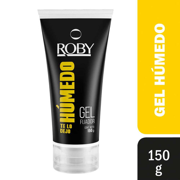 Roby Wet Fixing Gel 150G/5.29Oz: Long-Lasting, Fast-Drying, Non-Sticky, Alcohol-Free Hair Styling Gel with UV & Heat Protection