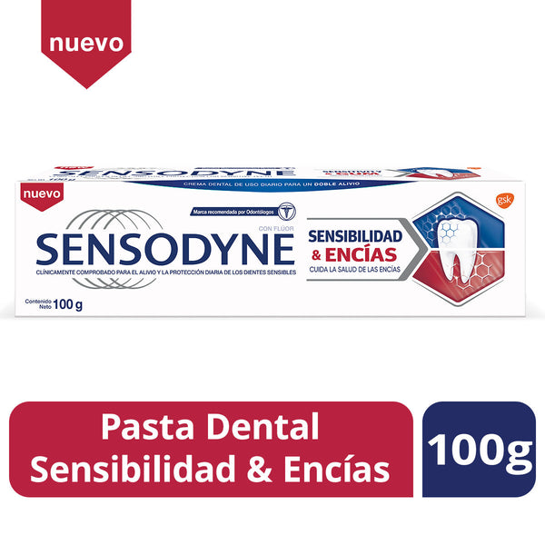 Sensodyne Toothpaste for Sensitivity & Gums - 100Gr / 3.38Oz with Potassium Nitrate, Fluoride, Xylitol, Enamel Protection & Clinically Proven Results