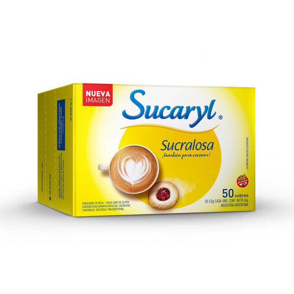 Sucaryl Sweetener in Sucralose Sachets - Zero Calories, Zero Carbs, No Artificial Colours or Flavours 0.8Gr / 0.028Oz
