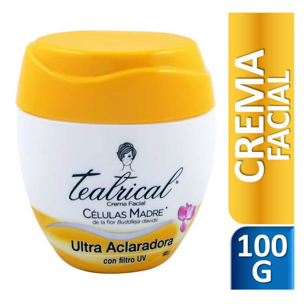 Teatrical Lightening Facial Daily Cream: Reduce Dark Spots, Hydrate & Protect Skin with SPF 15, Non-Comedogenic, Paraben-Free & Cruelty-Free 100G / 3.52Oz