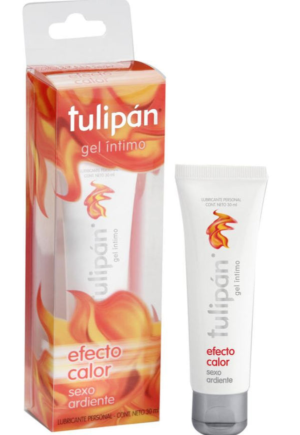 Tulipan Heat Effect Intimate Lubricant Gel: 30Gr / 1.01Oz for Long-Lasting, Non-Sticky Lubrication & Compatible with Latex Condoms