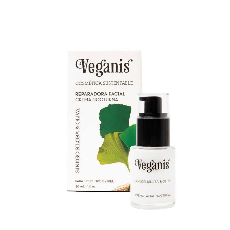 Veganis New Formula Anti Age Night Face Cream 30Ml / 1.01Fl Oz | Organic, Cruelty-Free, Lightweight | Reduce Wrinkles, Even Skin Tone, Hydrate & Nourish 30Ml / 1.01Fl Oz