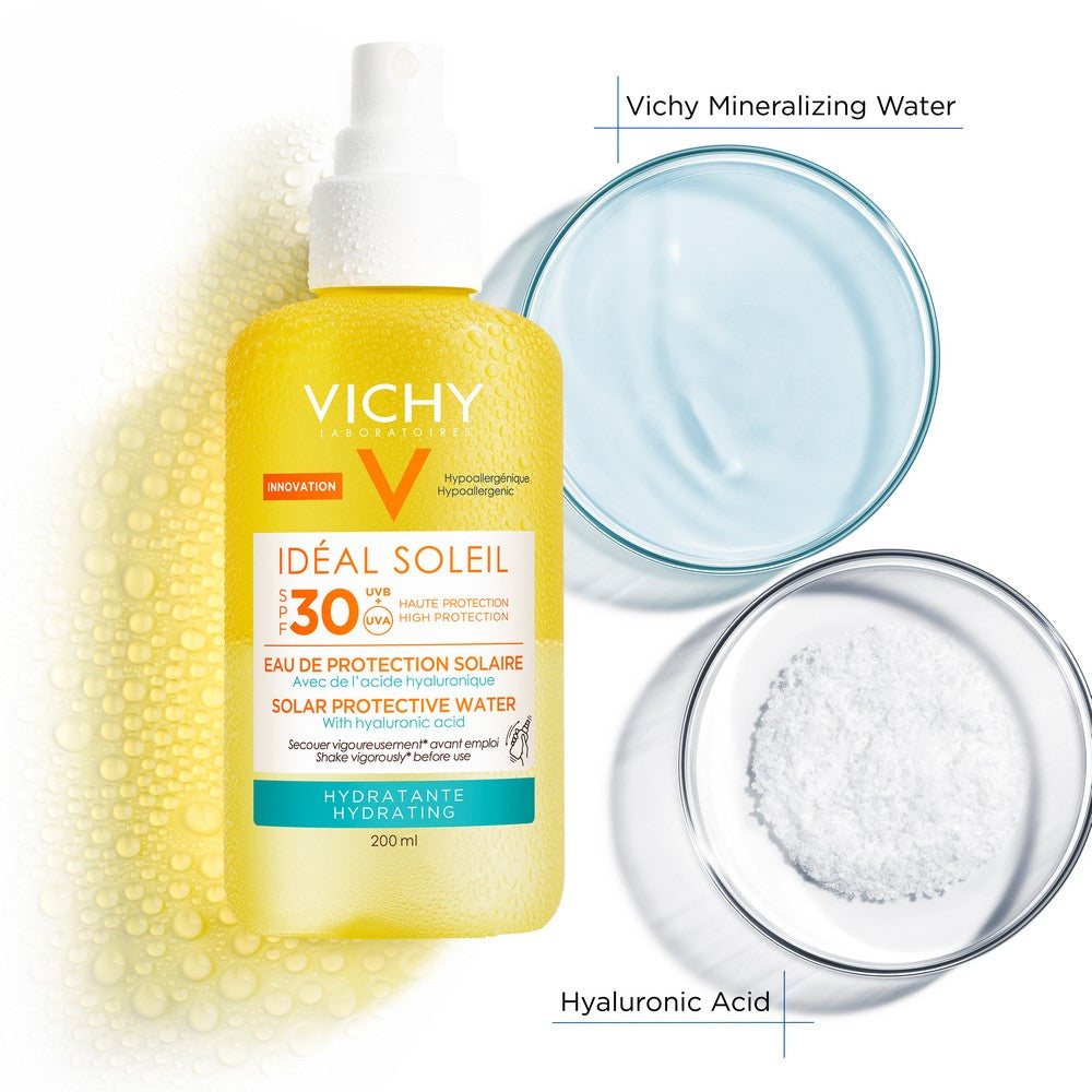 Vichy Ideal Soleil Moisturizing Sunscreen SPF30 with Broad-Spectrum UVA/UVB Protection - 200ml/6.76Fl Oz