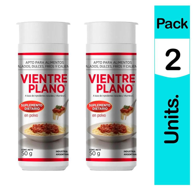 Vientre Plano Food Carb Controller Powder Dietary Supplement With Phaseolus Vulgaris Extract Carb Blocker, (50 G / 1.76 Oz Each)