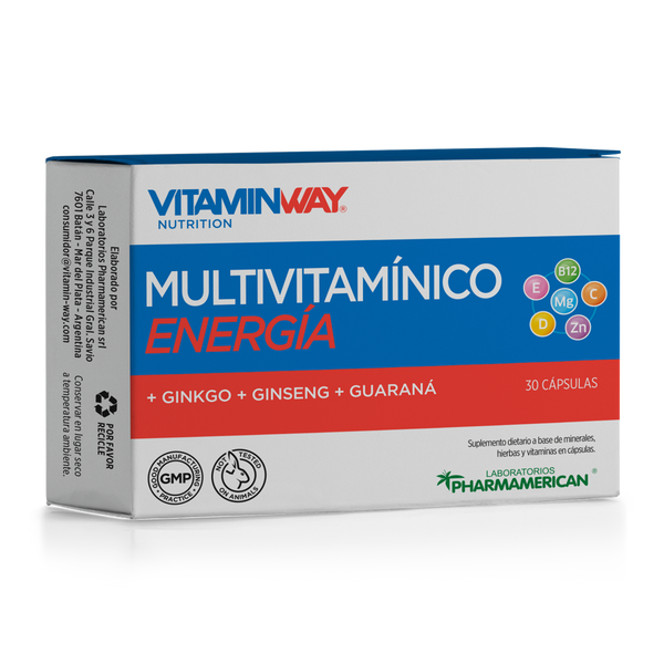 Vitamin Way Multivitamin Energy: 30 Capsules with Natural Ingredients for Energy and Vitality