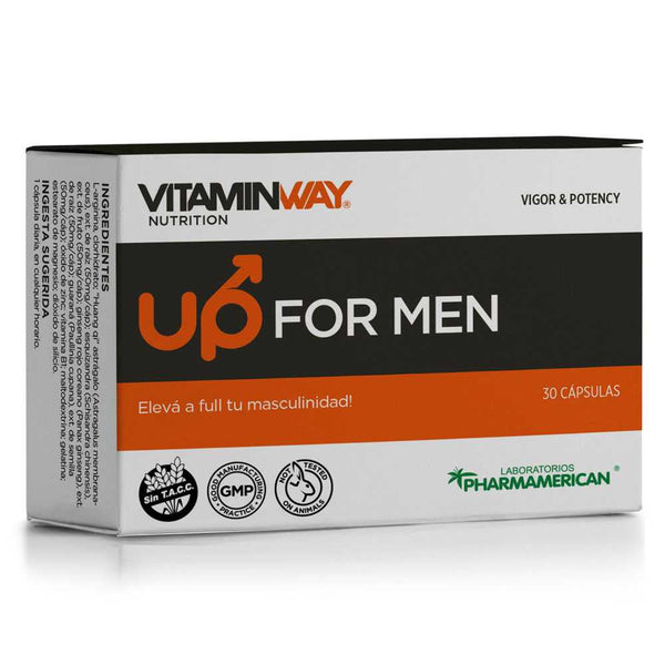 Vitamin Way Up For Men Supplement (30 Tablets Ea.) - Gluten-Free, TACC-Free, Increases Energy, Supports Healthy Sperm Production & Testosterone Levels