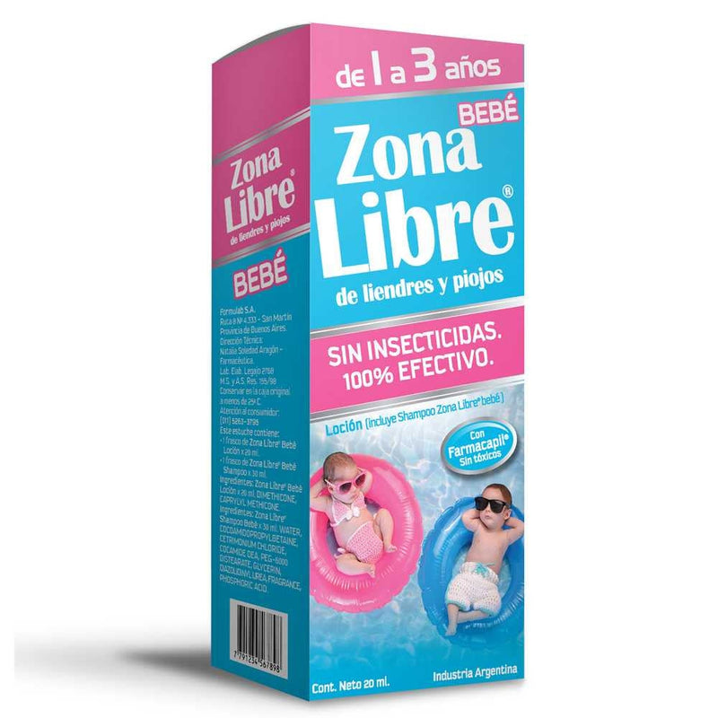 Zona Libre Lotion & Shampoo: Safe & Effective Baby Nits & Lice Treatment Without Chemicals or Pesticides